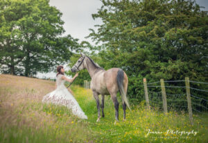 Wedding Dress and Horse photographer - Cheshire